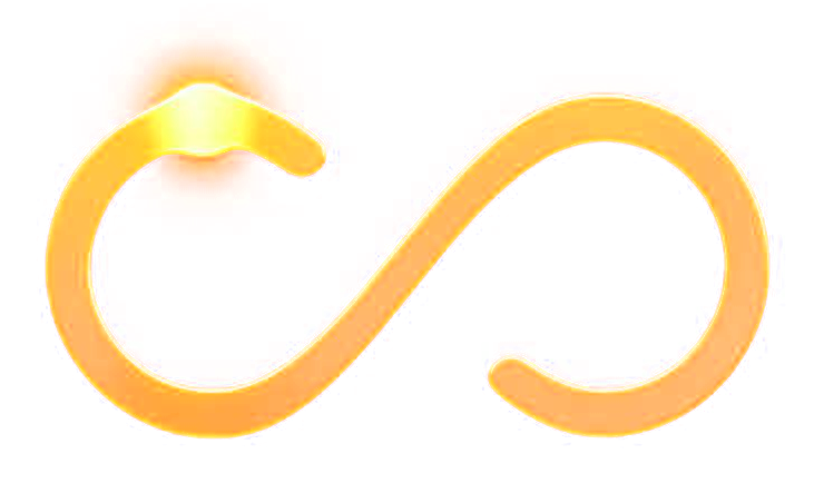 Logo da Hype Infinity: símbolo de infinito dourado